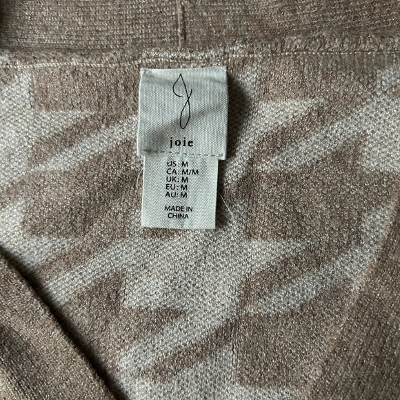 Joie Cardigan Sweater Houndstooth sz M - Picture 3 of 6